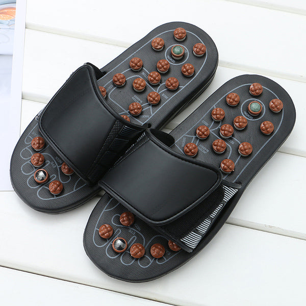 Zapatillas de Masaje Magnético con Resorte - Terapia Acupuntural