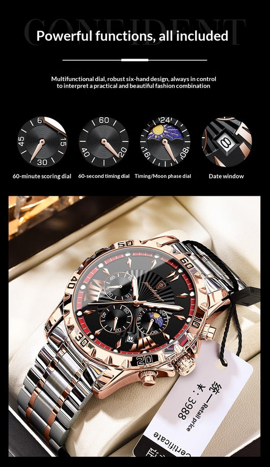 Reloj Deportivo Multifunción Resistente al Agua para Hombre - Image 9