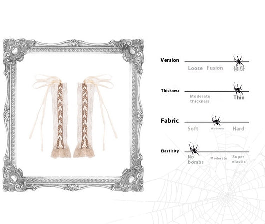 Manguitos Ajustables Estilo Rococo Ballet Francés con Correas - Image 8