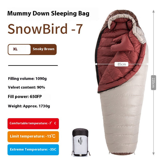 Saco de Dormir Premium con Plumón de Ganso Cálido y Confortable - Image 12
