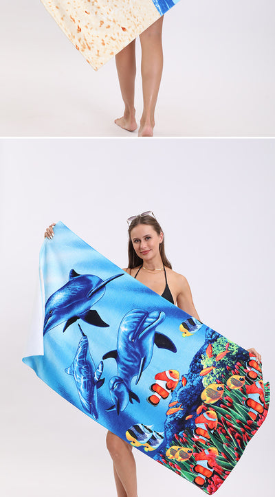 Toalla de Playa Estampada - Diseño Vacaciones Junto al Mar - Image 31