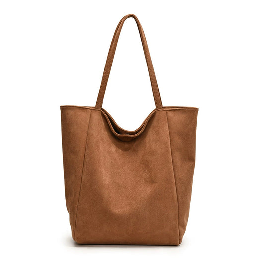 Bolso Retro de Cuero Mate con Capacidad Extra - Bolsa Tote Bandolera Versátil - Image 8