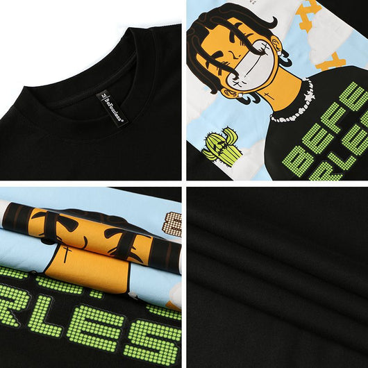 Camiseta Estampada de Manga Larga con Personaje Cartoon - Corte Holgado - Image 13