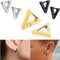 Aros Triangulares de Acero Inoxidable para Hombre y Mujer - Diseño Punk Hip Hop