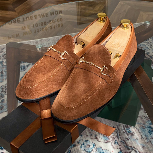 Mocasines de Ante con Herraje Horsebit para Hombre - Image 14
