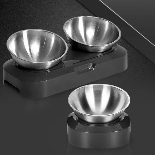 Comedero Doble de Acero Inoxidable para Perros y Gatos con Soporte - Image 10