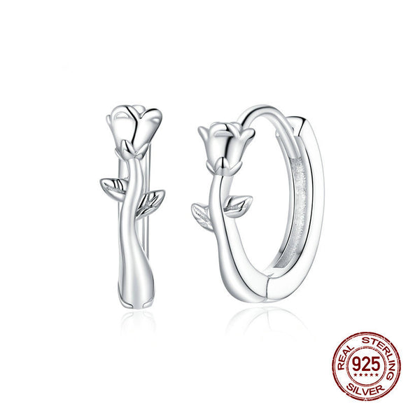 Conjunto de Aretes y Anillo Rosa Elegante
