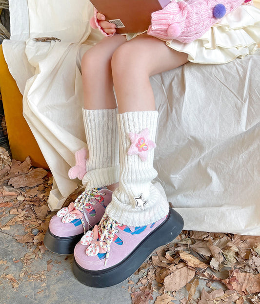 Calcetines Cálidos Estilo Coreano para Niñas - Medias Suaves de Lana con Diseño Adorable - Image 2