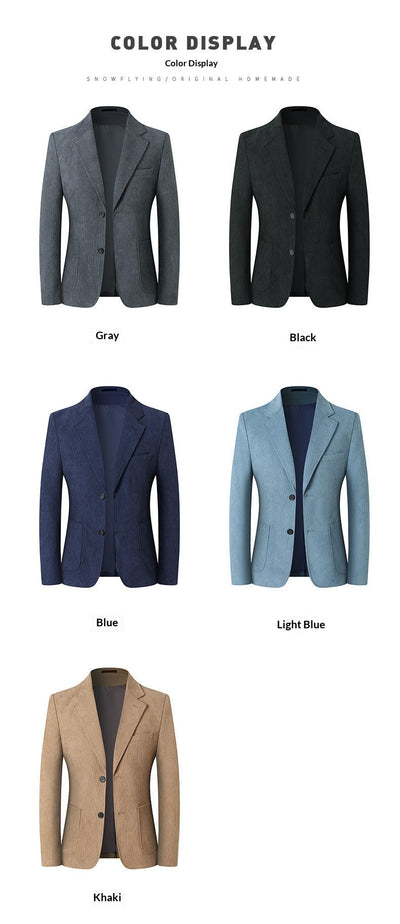 Blazer Casual de Lujo en Color Sólido para Hombre - Image 16