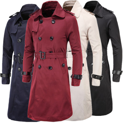Chaqueta Cortavientos Doble Botonadura Slim Fit para Hombre - Image 26
