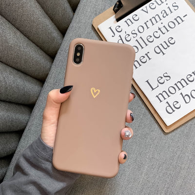 Funda Protectora de Silicona Suave - Diseño Minimalista Love - Image 9