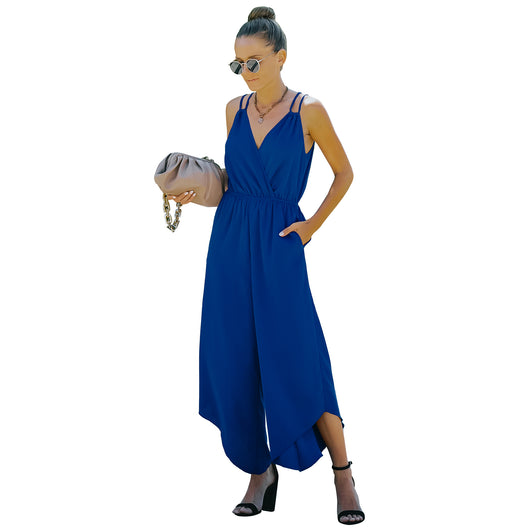 Jumpsuit Deportivo de Color Liso Estilo Europeo y Americano - Image 7