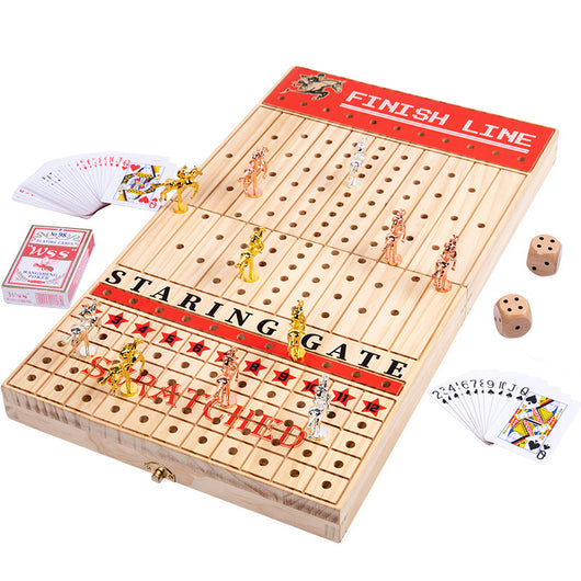 Juego de Ajedrez Magnético Plegable - Tablero de Carreras de Caballos y Puzzle Estratégico - Image 5