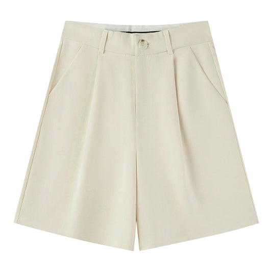 Shorts Casuales de Cintura Alta y Corte Slim para Mujer