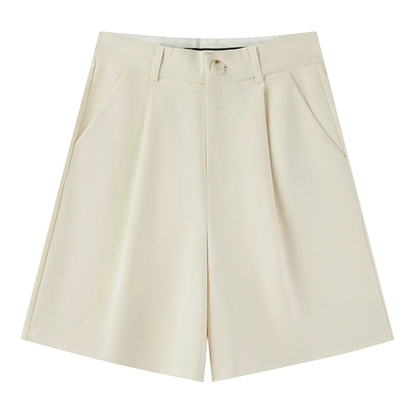 Shorts Casuales de Cintura Alta y Corte Slim para Mujer