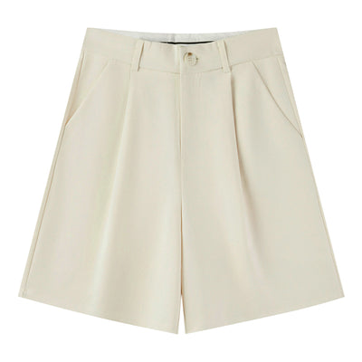 Shorts Casuales de Cintura Alta y Corte Slim para Mujer