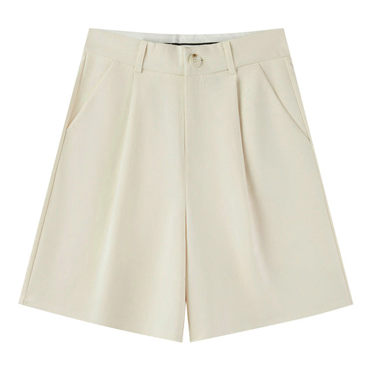 Shorts Casuales de Cintura Alta y Corte Slim para Mujer