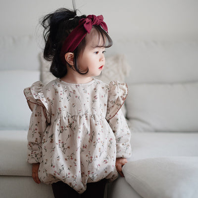 Enterizo Infantil de Manga Larga con Cuello de Muñeca Floral - Image 13
