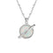 European And American Jewelry Opal Planet Niche Design Necklace Collarbone Chain Blanco Dorado