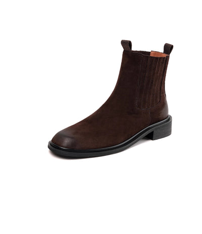 Botas Chelsea de Cuero Genuino Estilo Retro Británico para Mujer - Image 8