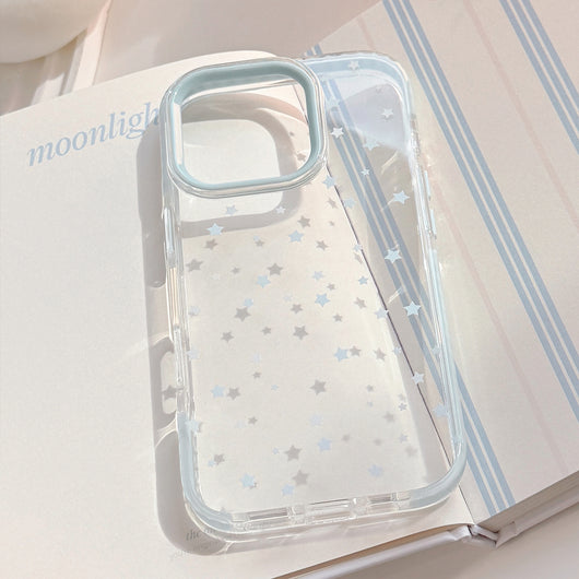 Funda para Celular Estrellas Azules Estilo Instagram - Transparente Antigolpes - Image 3