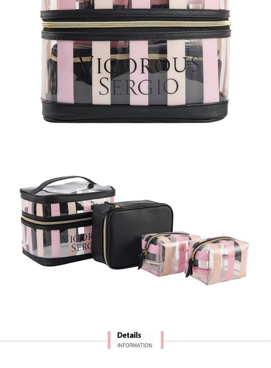 Bolsa de Maquillaje Profesional Plegable Multifuncional - Image 9