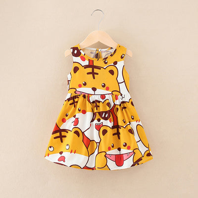 Vestido Falda Línea A para Niñas - Tallas Pequeña y Mediana