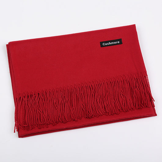 Bufanda de Cashmira Artificial Liso para Mujer 220g - Chal Cálido y Elegante - Image 7