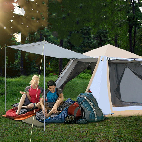Carpa Automática Instantánea para Camping y Playa con Protección Solar