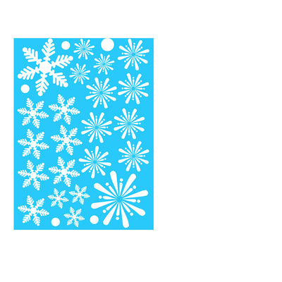 Pegatinas Navideñas para Ventanas - Copos de Nieve Estáticos Reutilizables - Image 30