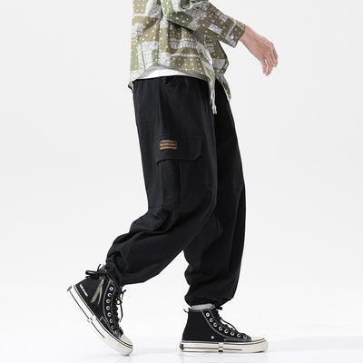 Pantalones Casuales Hombre Seda de Hielo Algodón y Lino - Image 2