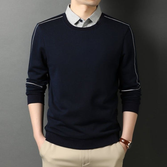 Chaqueta Casual para Hombre con Cuello Falso Desmontable - Manga Larga - Image 2