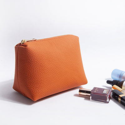 Bolsa de Almacenamiento de Cosméticos en Cuero Grabado con Patrón de Lichi - Image 10