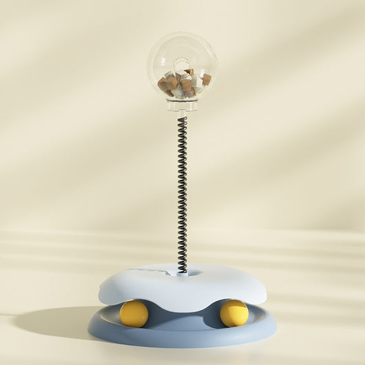 Juguete Interactivo 2 en 1 con Dispensador de Alimento y Pelota Giratoria para Gatos - Image 4