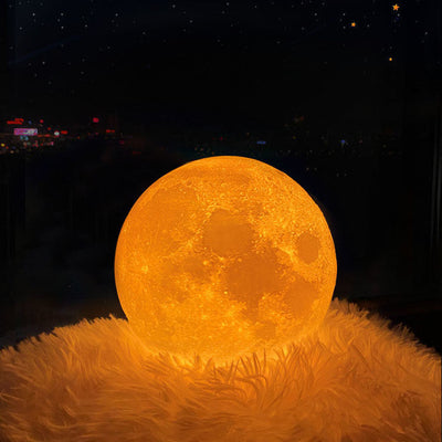 Lámpara de Mesa 3D Luna - Iluminación Romántica para San Valentín - Image 3