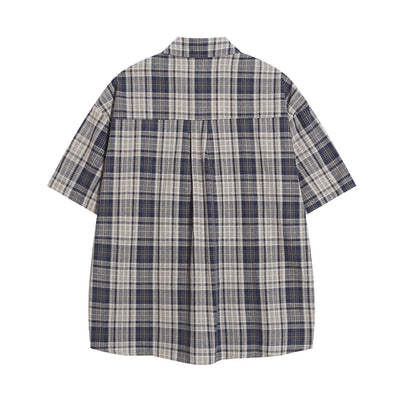 Camisa Casual de Cuadros Manga Corta para Hombre - Image 12