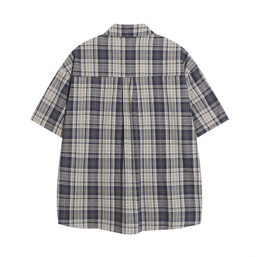 Camisa Casual de Cuadros Manga Corta para Hombre - Image 12