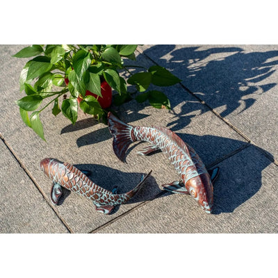 Ornamentos de Peces Luminosos para Jardín - Decoración en Resina Efecto Cobre - Image 15