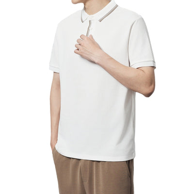 Polo Camiseta Algodón Peinado Mercerizado con Rayas en Contraste - Image 4