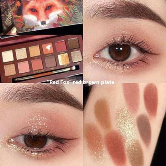 Paleta de Sombras Doce Colores Ojos de Animales
