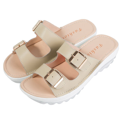 Sandalias de Cuero con Suela Gruesa y Plataforma Cómoda - Image 32