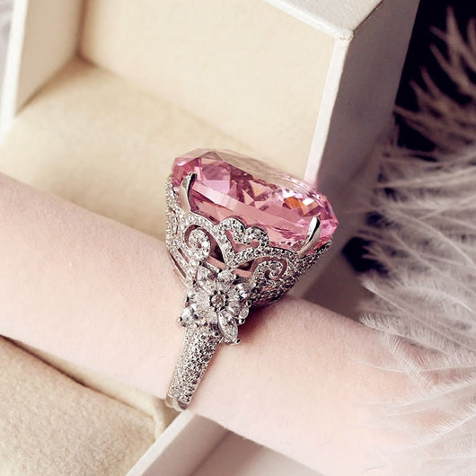 Anillo de Diamante Gigante con Huevo de Paloma Extragrande - Image 5