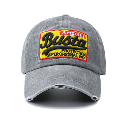 Gorra de Béisbol Lavada con Parches de Letras - Image 17