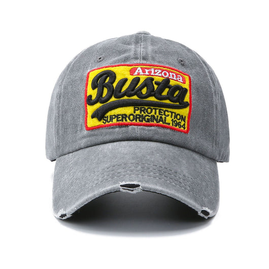 Gorra de Béisbol Lavada con Parches de Letras - Image 17