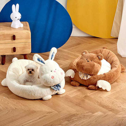 Cama Térmica Hipopótamo para Mascotas - Refugio Cálido Invierno