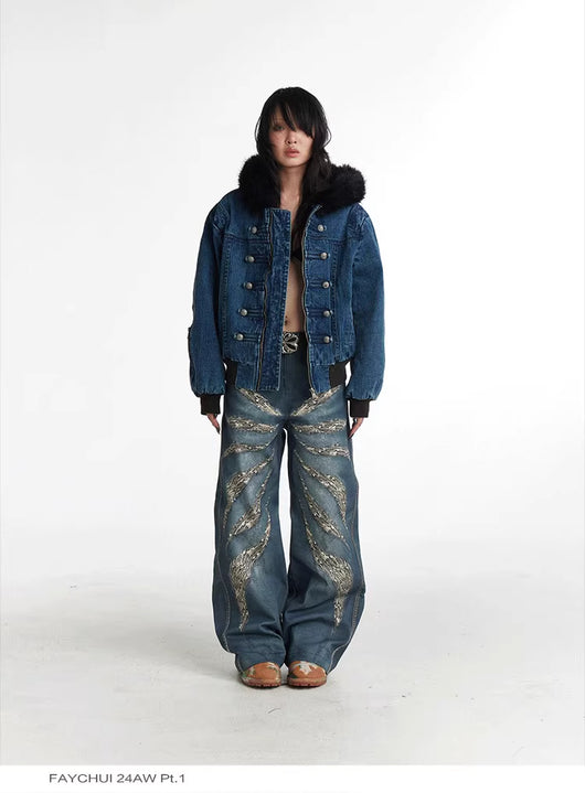 Jeans Holgados Estampado Leopardo 3D Digital Full Print - Image 7