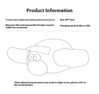 Plush electric bird cat toy with brown body, white wings, yellow beak, and googly eyes. Includes charging cable and catnip. - Image 13