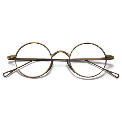 Gafas Redondas de Titanio Puro Estilo Vintage - Image 12