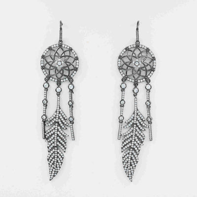 Aretes Largos Atrapasueños con Borlas y Plumas - Collar y Pulsera - Image 10