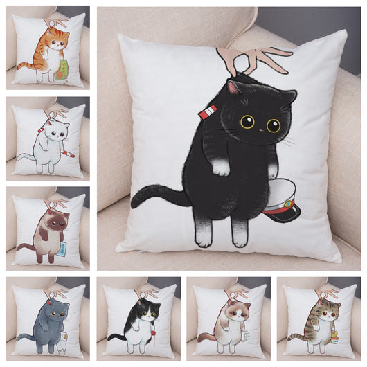 Funda de Almohada de Lino con Estampado Moderno para Sofá y Coche - Image 35
